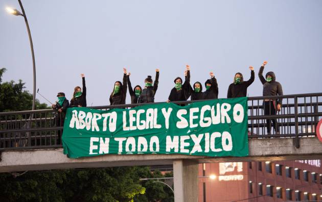 Un grupo de mujeres exigen la legalización del aborto en todo el país, en Ciudad de México Un grupo de mujeres exigen la legalización del aborto en todo el país, en Ciudad de México