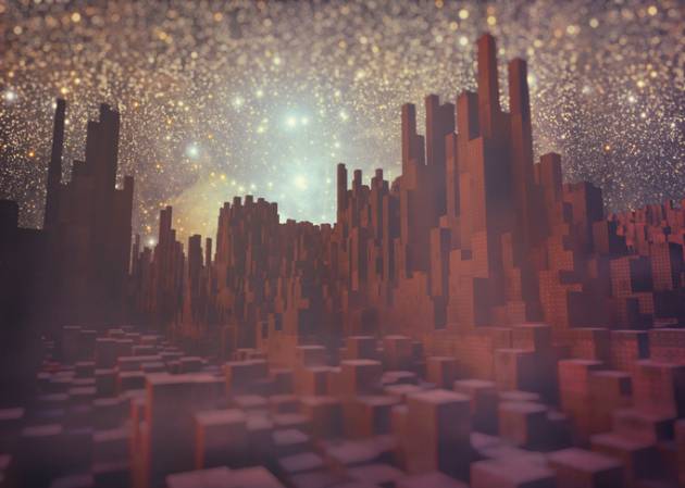 Imagen de una ciudad futurista Imagen de una ciudad futurista