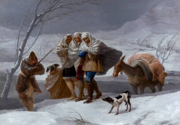 La nevada o El invierno, de Francisco de Goya (Museo del Prado) La nevada o El invierno, de Francisco de Goya (Museo del Prado)