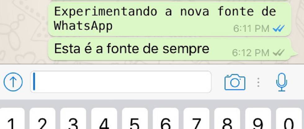 WhatsApp tem nova família de letras que o usuário pode mudar