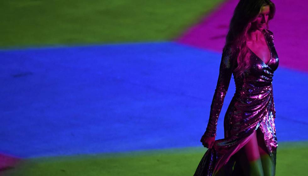 Gisele Bündchen, éxtasis plateado en la inauguración de Río 2016