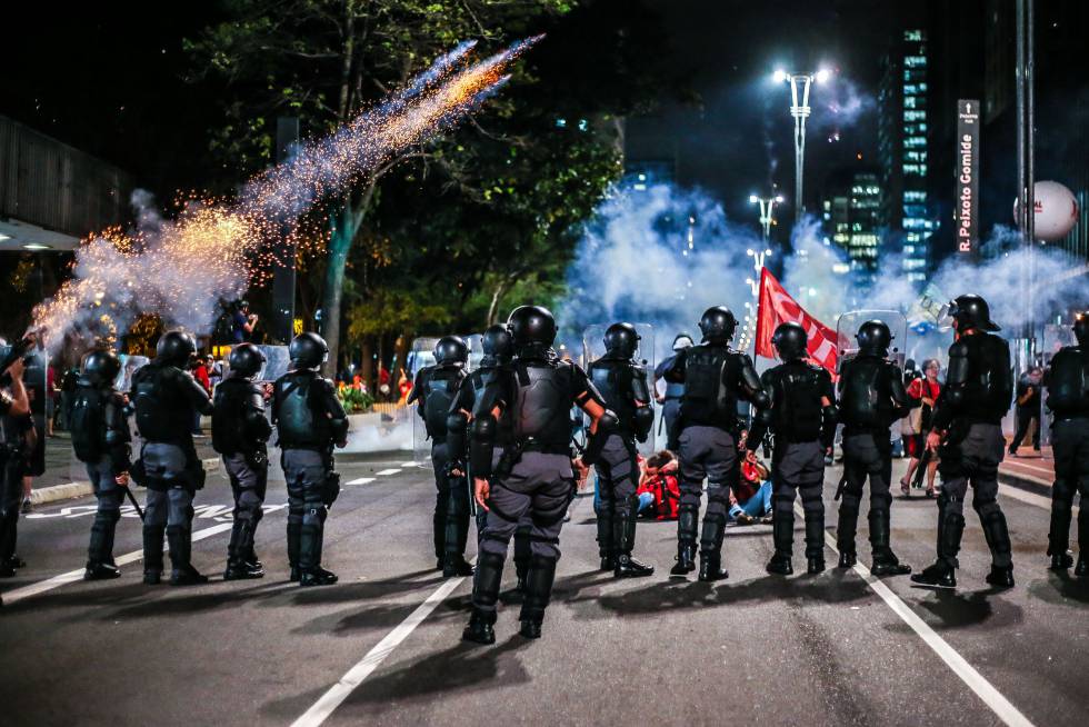 Ação policial durante manifestação