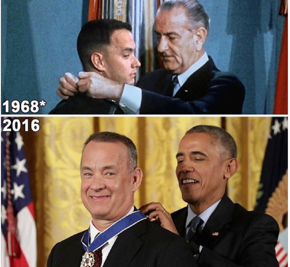 Tom Hanks transforma em realidade uma das cenas de ‘Forrest Gump’