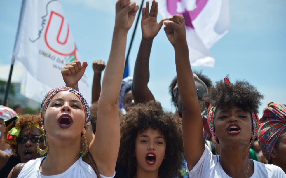 Marcha das Mulheres Negras em Brasília, em 2015.