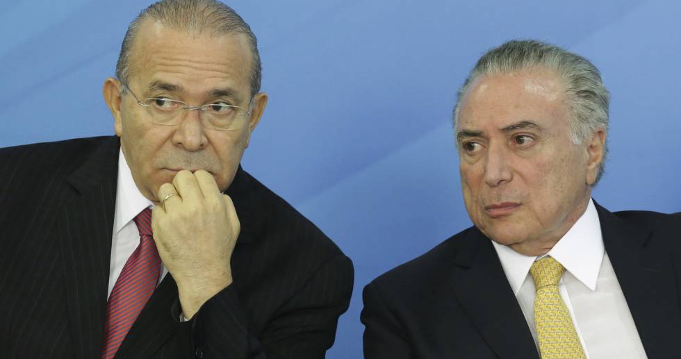 Eliseu Padilha e Michel Temer, nesta terça-feira.