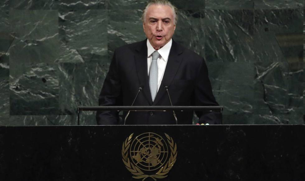 Michel Temer discursa na Assembleia Geral da ONU