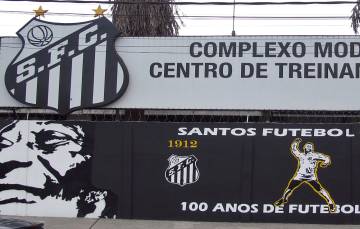 Centro de treinamentos do Santos, que leva o nome de Pelé.
