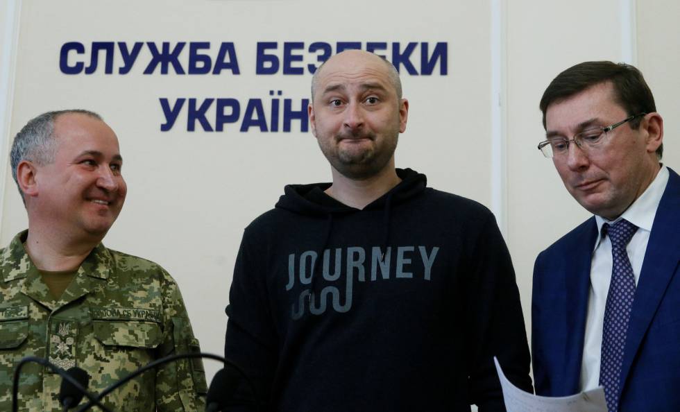 Babchenko, o jornalista dado como morto na coletiva de imprensa nesta quarta.
