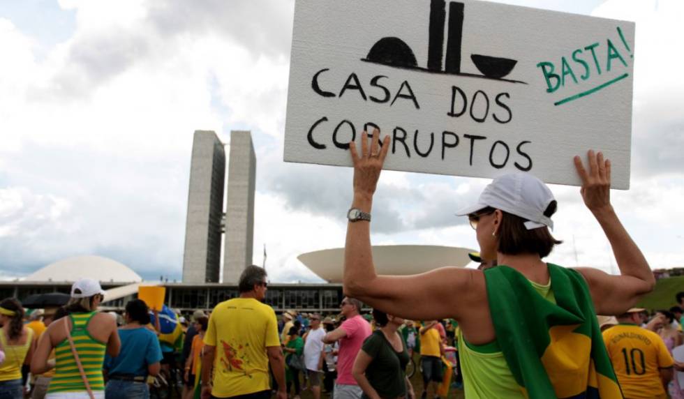 Protesto em Brasília em 2016.