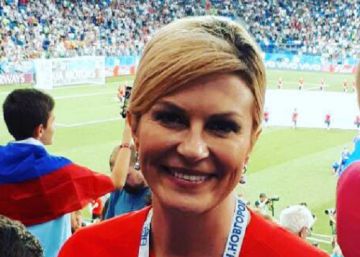 Torcedora número um da Croácia: sua presidenta