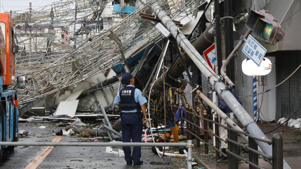 Fotos A Passagem Do Tufao Jebi Pelo Japao Em Imagens El Pais