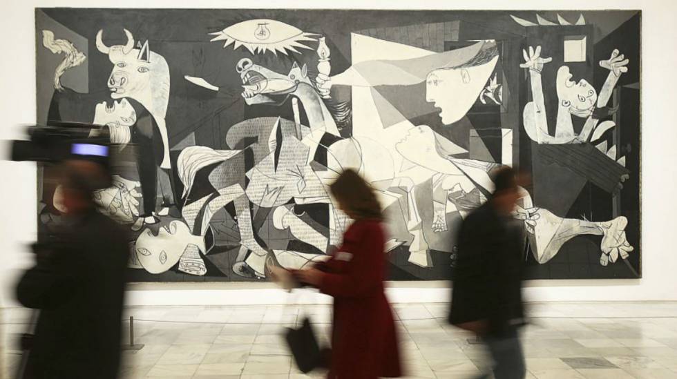 O 'Guernica' no Museu Reina SofÃ­a, em Madri.