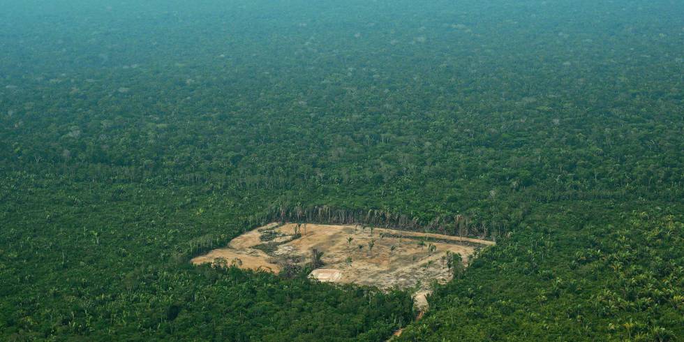 Imagem de Ã¡rea desmatada na AmazÃ´nia, em setembro de 2017.