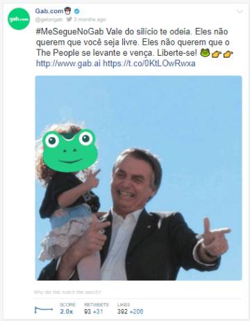 Rede social de ultradireita chega ao Brasil com acenos a Bolsonaro