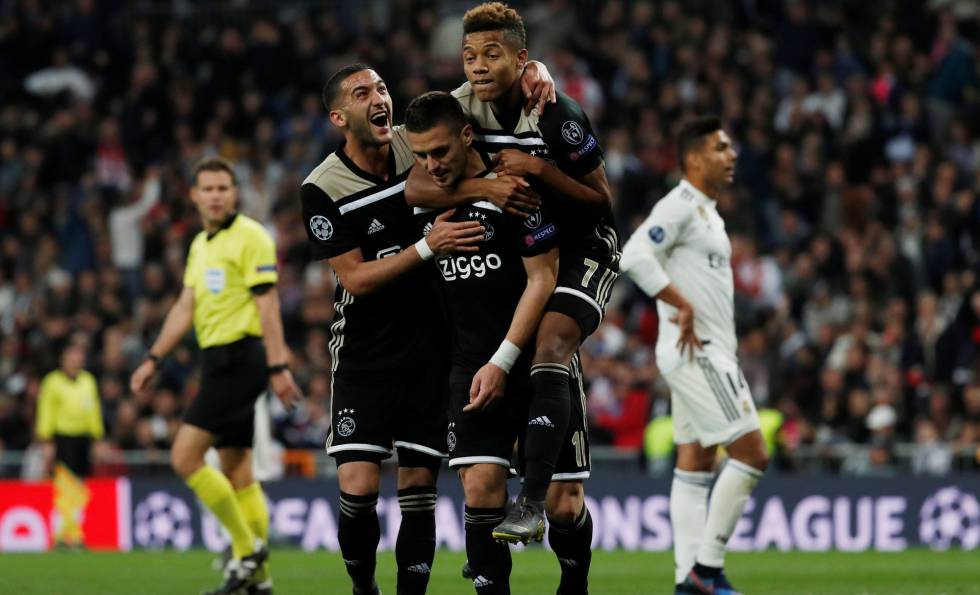 Ajax vence goleada Real Madrid Champions David Neres