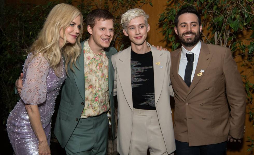 Nicole Kidman, Lucas Hedges, Troye Sivan e Garrard Conley na estreia de ‘Boy Erased’