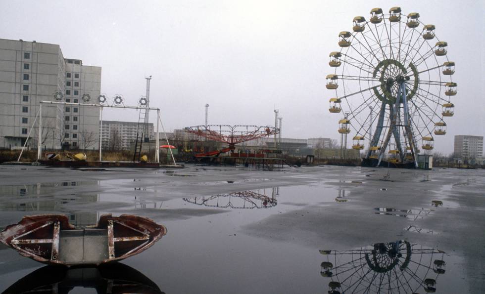 roda gigante abandonada (e nunca usada) de Pripiat é o grande símbolo do desastre de Chernobyl, que em 1986 esvaziou uma cidade inteira.
