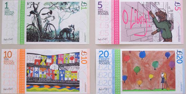 Bristol pound notes.