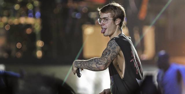 Justin Bieber in Barcelona.