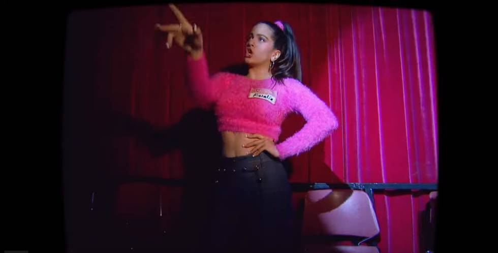 RosalÃa en el seu nou tema 'Fucking money man'.