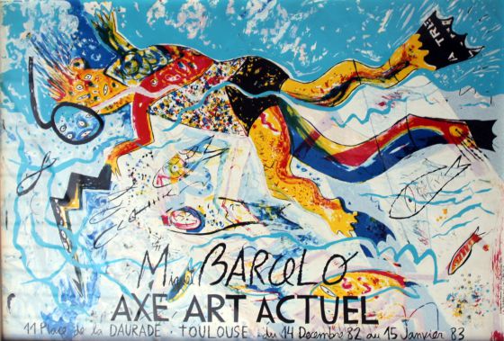 Exposición "M Barceló" en la Galería Axe Art Actuel, en Toulouse, Francia, en diciembre de 1982.