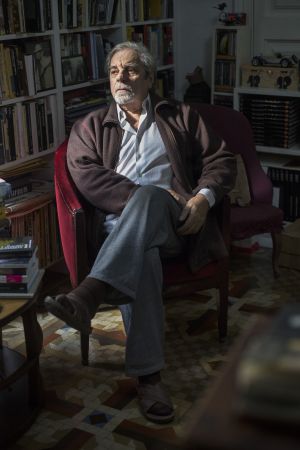 El escritor Juan Marsé, el pasado enero en su casa de Barcelona tras la publicación de 'Noticias felices en aviones de papel'.