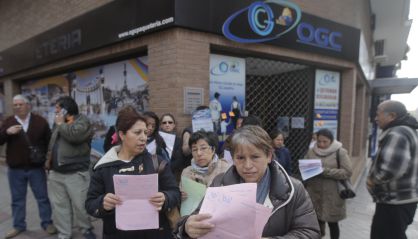 Ecuadorian citizens outside OGC HQ in Madrid this week.