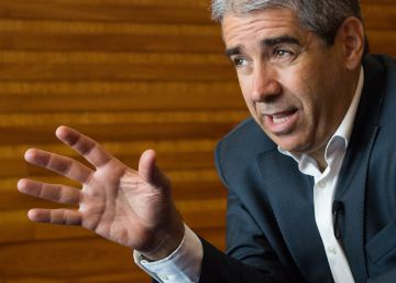 Francesc Homs durante la entrevista, ayer.