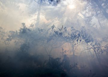 Grabado un pirómano en acción