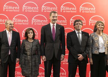 El Rey elude la cuestión catalana ante Puigdemont