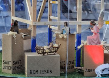 Las figuras del Museo de los Santos de Olot expuestas en Sant Jaume