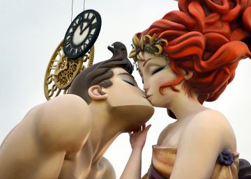 Remate de una de las fallas plantadas el pasado mes de marzo en la calle.