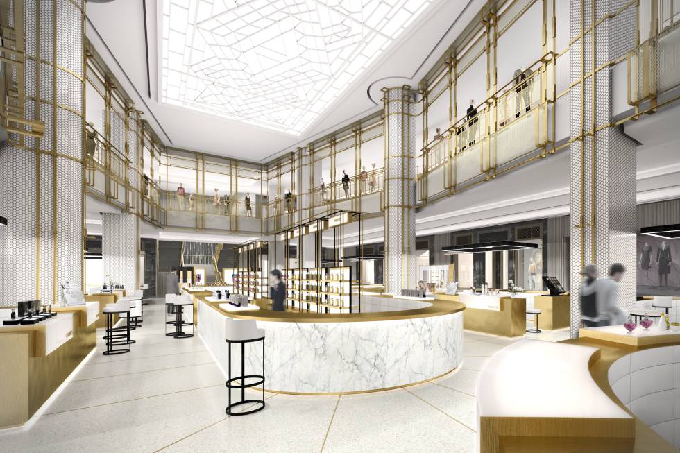 Proyecto de galería comercial para marcas de lujo que se instalará en el interior de Centro Canalejas, junto a la Puerta del Sol. 