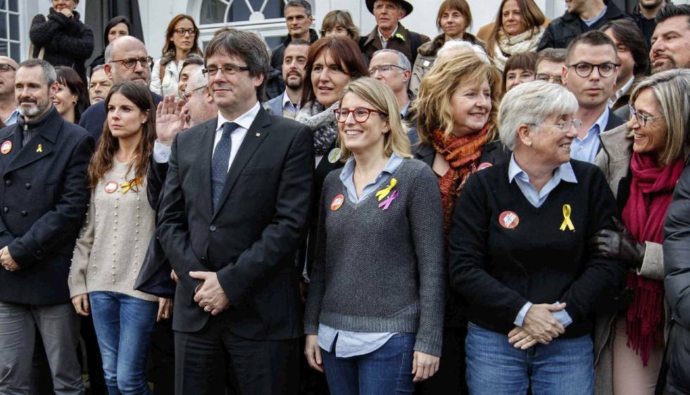 Carles Puigdemont, en Brujas, el pasado día 25.