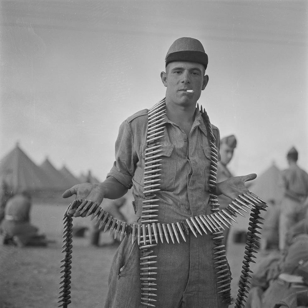 Retrato de un recluta en el campamento. Ifni, 1963.