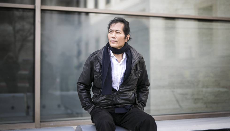 Philosopher Byung-Chul Han, in Barcelona yesterday.