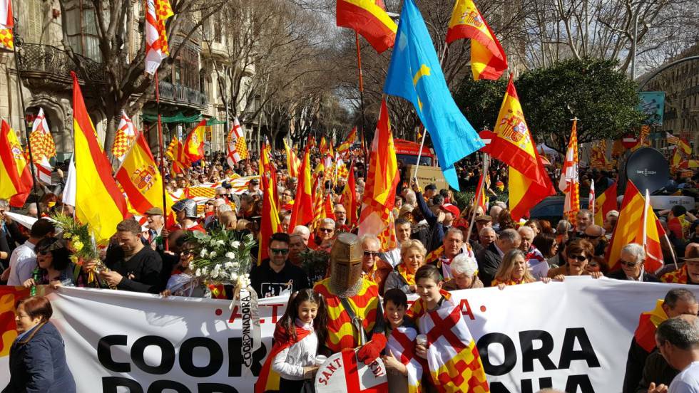 Manifestación de Tabarnia en Barcelona.