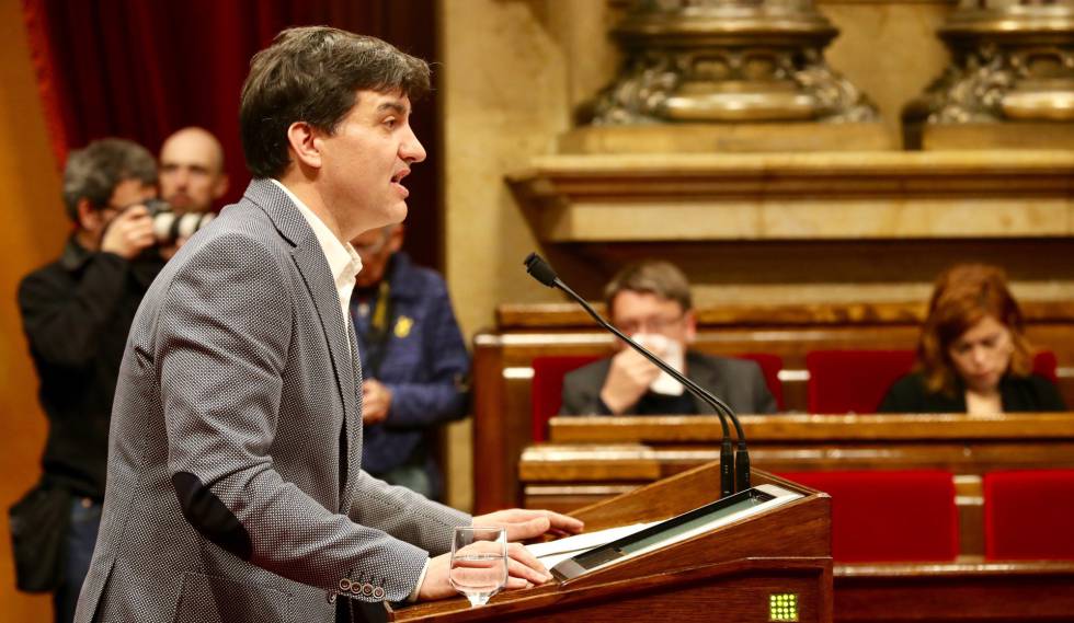El portavoz de ERC en el Parlament, Sergi Sabrià .