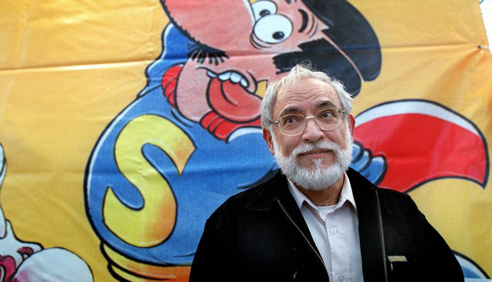 Juan LÃ³pez FernÃ¡ndez, 'Jam', creador de 'Super LÃ³pez, en el SalÃ³n del CÃ³mic de 2002. 