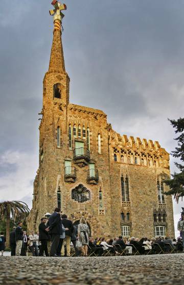 El edificio de la Torre de Bellesguard, de Gaudí.