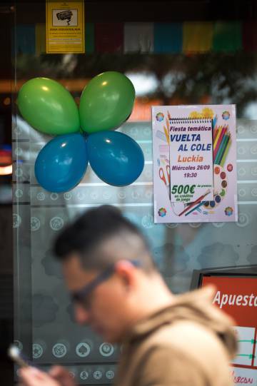 Una casa de apuestas celebra la