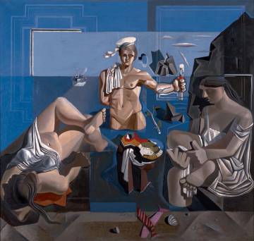 'Academia neocubista', de Salvador Dalí (1926).