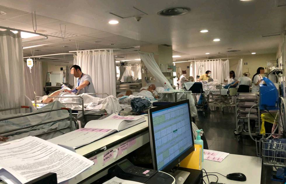 Urgencias saturadas en el Hospital Universitario La Paz.