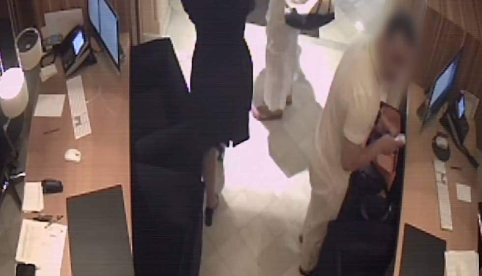 Imagen del ladrón que robo a la familia real qatarÃ