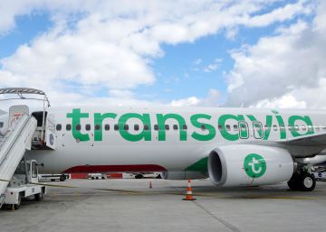 Avión de la compañía Transavia, en una imagen de archivo.