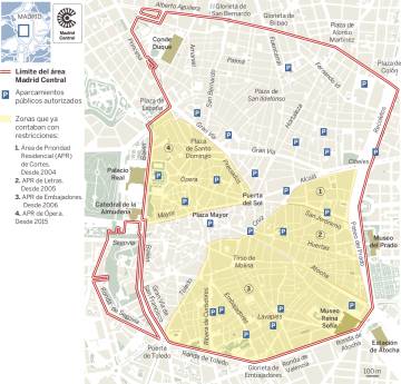 Click to see the area occupied by Central Madrid.