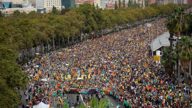 Manifestación en Barcelona.