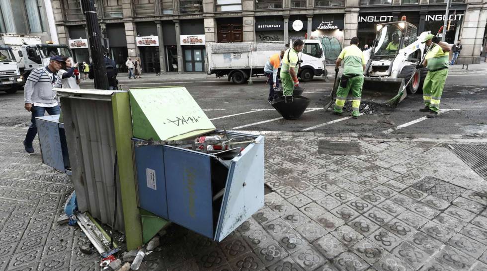 disturbios en barcelona