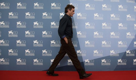El actor Joaquin Phoenix, durante la presentación en la Mostra de Venecia de la película 'The master'.