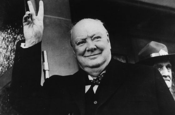 El estadista británico Winston Churchill. 